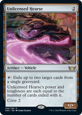 Unlicensed Hearse 246 card from Streets of New Capenna