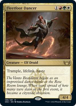 Fleetfoot Dancer 188 card from Streets of New Capenna