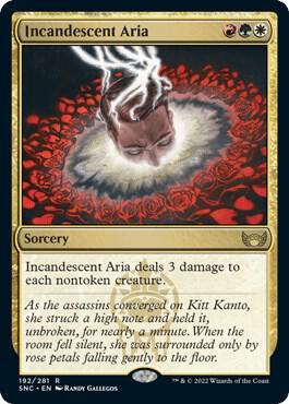 Incandescent Aria 192 card from Streets of New Capenna