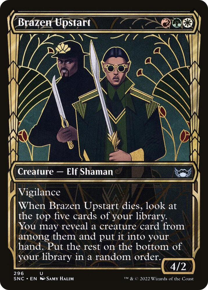 Brazen Upstart (Showcase) 296 card from Streets of New Capenna