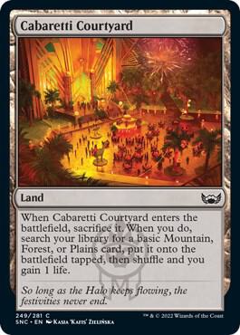 Cabaretti Courtyard 249 card from Streets of New Capenna