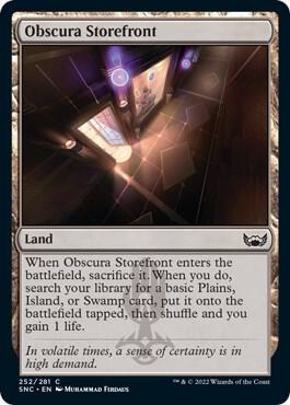 Obscura Storefront 252 card from Streets of New Capenna
