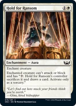 Hold for Ransom 16 card from Streets of New Capenna