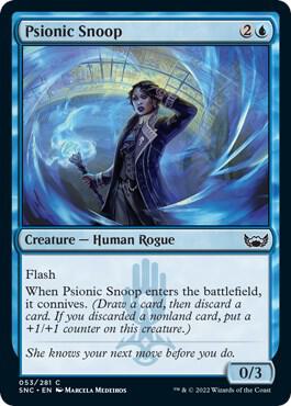 Psionic Snoop 53 card from Streets of New Capenna