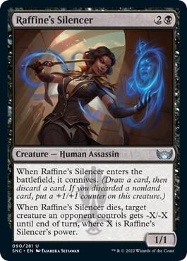 Raffine's Silencer 90 card from Streets of New Capenna