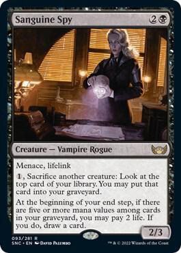 Sanguine Spy 93 card from Streets of New Capenna