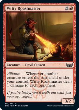 Witty Roastmaster 131 card from Streets of New Capenna