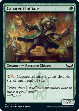 Cabaretti Initiate 137 card from Streets of New Capenna