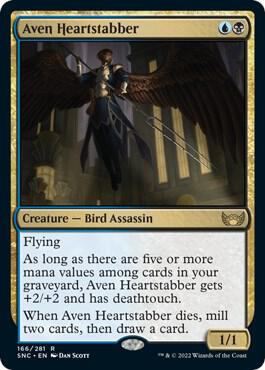 Aven Heartstabber 166 card from Streets of New Capenna