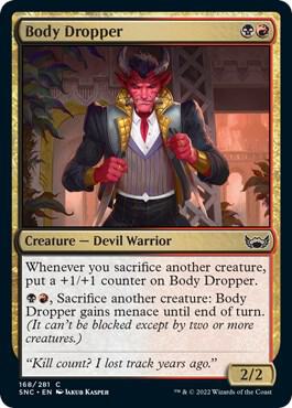 Body Dropper 168 card from Streets of New Capenna
