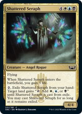 Shattered Seraph 221 card from Streets of New Capenna