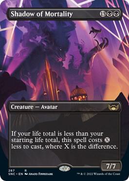 Shadow of Mortality (Borderless) 287 card from Streets of New Capenna