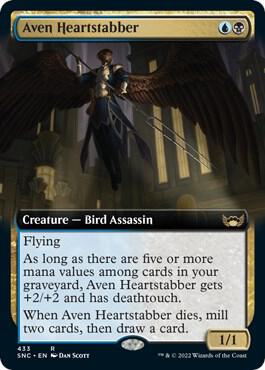 Aven Heartstabber (Extended Art) 433 card from Streets of New Capenna