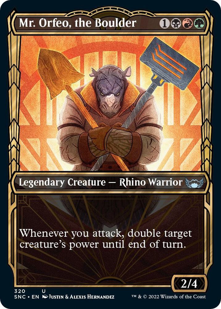 Mr. Orfeo, the Boulder (Showcase) 320 card from Streets of New Capenna