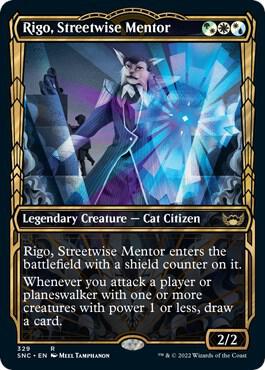 Rigo, Streetwise Mentor (Showcase) 329 card from Streets of New Capenna