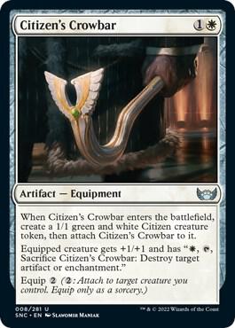 Citizen's Crowbar 8 card from Streets of New Capenna