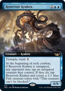 Reservoir Kraken (Extended Art) 413 card from Streets of New Capenna