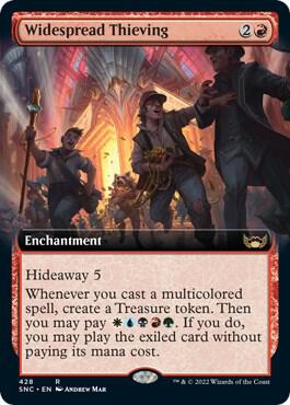 Widespread Thieving (Extended Art) 428 card from Streets of New Capenna
