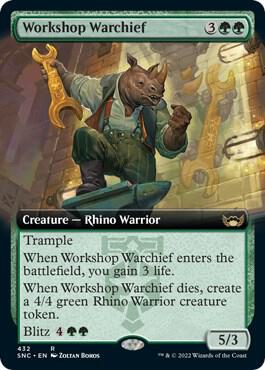 Workshop Warchief (Extended Art) 432 card from Streets of New Capenna