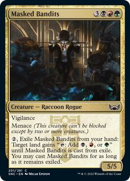 Masked Bandits 201 card from Streets of New Capenna