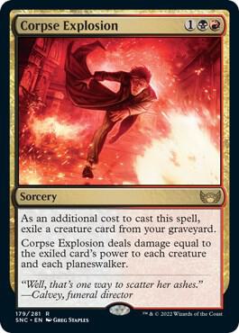 Corpse Explosion 179 card from Streets of New Capenna