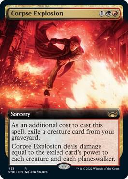 Corpse Explosion (Extended Art) 435 card from Streets of New Capenna