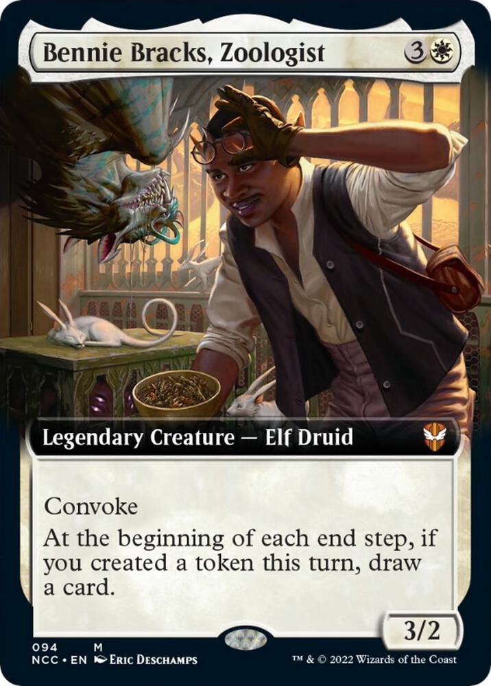 Bennie Bracks, Zoologist (Extended Art) 94 card from Commander: Streets of New Capenna