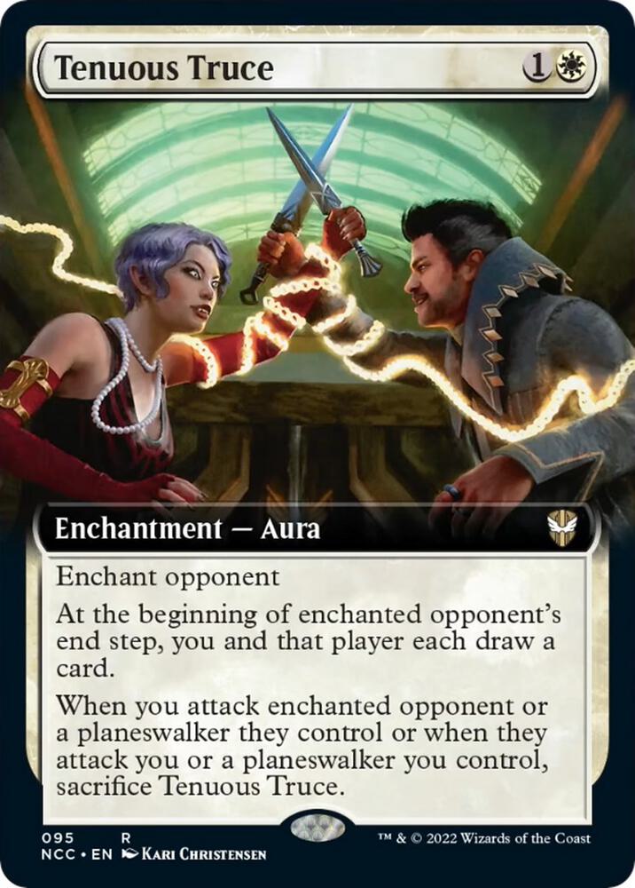 Tenuous Truce (Extended Art) 95 card from Commander: Streets of New Capenna