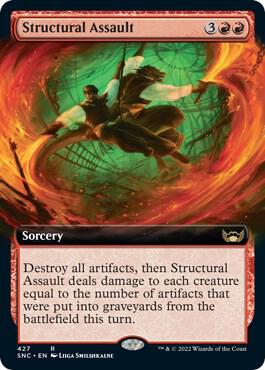 Structural Assault (Extended Art) 427 card from Streets of New Capenna