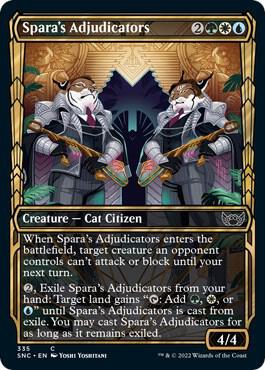 Spara's Adjudicators (Showcase) 335 card from Streets of New Capenna