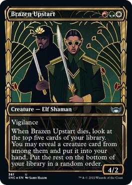 Brazen Upstart (Gilded Foil) 361 card from Streets of New Capenna