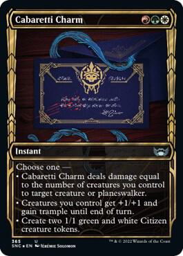 Cabaretti Charm (Gilded Foil) 365 card from Streets of New Capenna