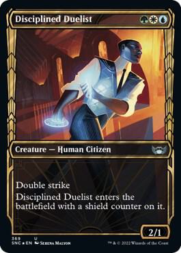 Disciplined Duelist (Gilded Foil) 369 card from Streets of New Capenna