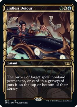 Endless Detour (Gilded Foil) 370 card from Streets of New Capenna