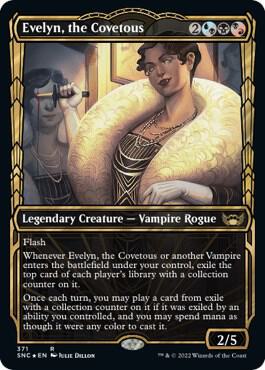 Evelyn, the Covetous (Gilded Foil) 371 card from Streets of New Capenna