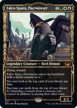 Falco Spara, Pactweaver (Gilded Foil) 372 card from Streets of New Capenna