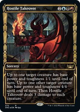 Hostile Takeover (Gilded Foil) 375 card from Streets of New Capenna