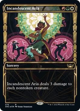 Incandescent Aria (Gilded Foil) 376 card from Streets of New Capenna