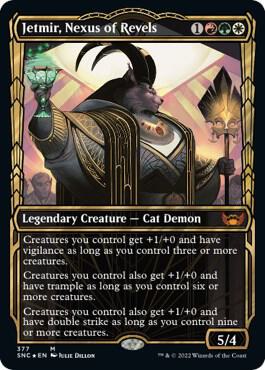 Jetmir, Nexus of Revels (Gilded Foil) 377 card from Streets of New Capenna
