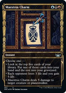 Maestros Charm (Gilded Foil) 382 card from Streets of New Capenna