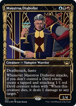 Maestros Diabolist (Gilded Foil) 383 card from Streets of New Capenna