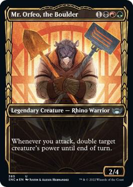 Mr. Orfeo, the Boulder (Gilded Foil) 385 card from Streets of New Capenna