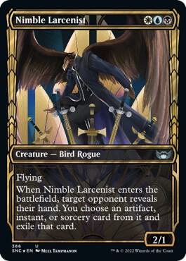 Nimble Larcenist (Gilded Foil) 386 card from Streets of New Capenna