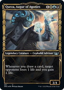 Queza, Augur of Agonies (Gilded Foil) 391 card from Streets of New Capenna