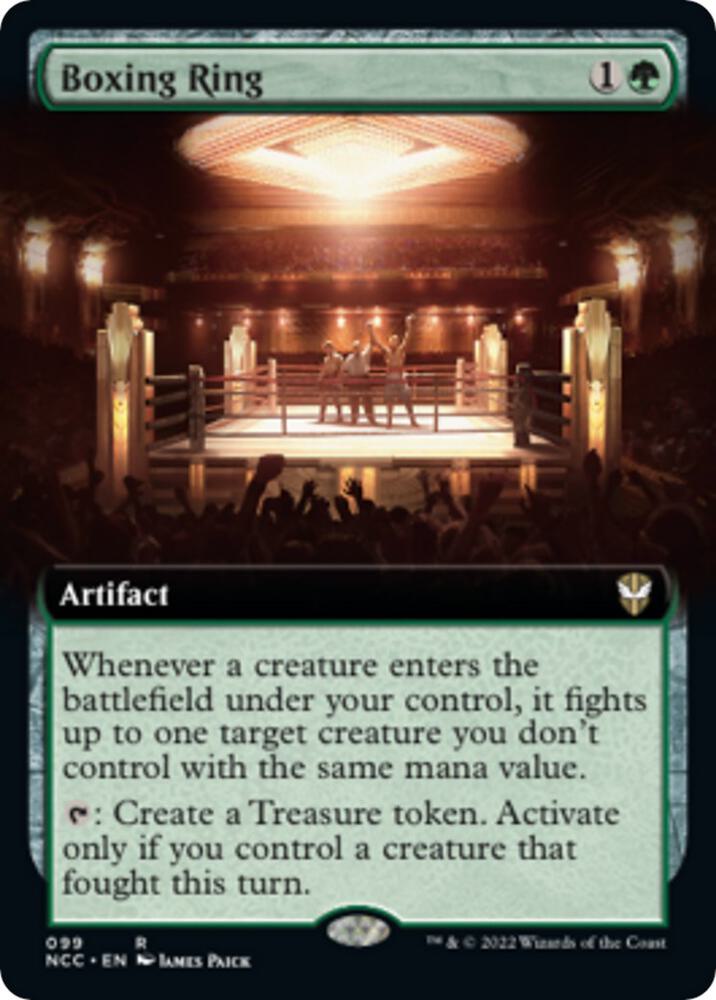 Boxing Ring (Extended Art) 99 card from Commander: Streets of New Capenna