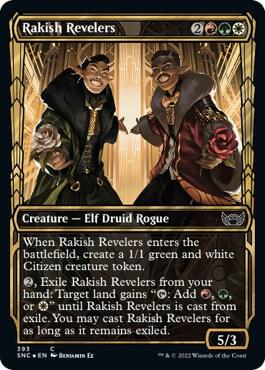 Rakish Revelers (Gilded Foil) 393 card from Streets of New Capenna