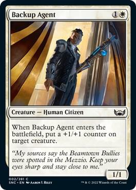 Backup Agent 2 card from Streets of New Capenna