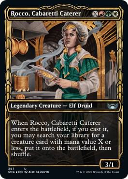 Rocco, Cabaretti Caterer (Gilded Foil) 397 card from Streets of New Capenna