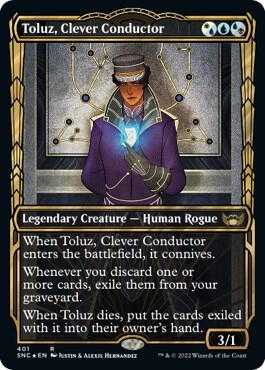Toluz, Clever Conductor (Gilded Foil) 401 card from Streets of New Capenna