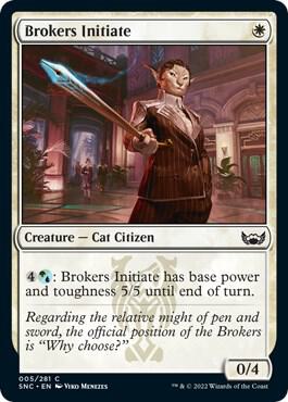 Brokers Initiate 5 card from Streets of New Capenna